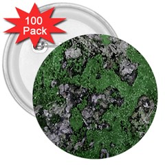 Modern Camo Grunge Print 3  Buttons (100 Pack)  by dflcprintsclothing
