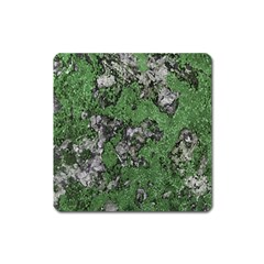 Modern Camo Grunge Print Square Magnet by dflcprintsclothing