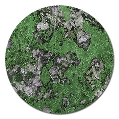 Modern Camo Grunge Print Magnet 5  (round) by dflcprintsclothing