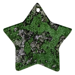 Modern Camo Grunge Print Star Ornament (Two Sides)