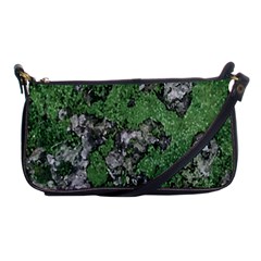 Modern Camo Grunge Print Shoulder Clutch Bag