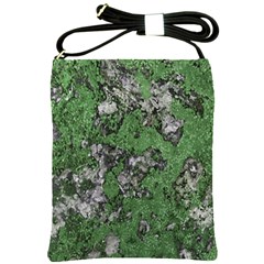 Modern Camo Grunge Print Shoulder Sling Bag