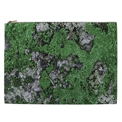 Modern Camo Grunge Print Cosmetic Bag (XXL)