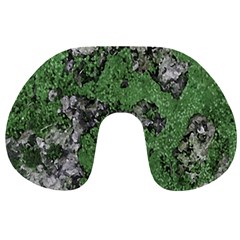 Modern Camo Grunge Print Travel Neck Pillow