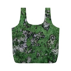 Modern Camo Grunge Print Full Print Recycle Bag (M)