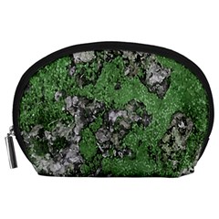 Modern Camo Grunge Print Accessory Pouch (Large)