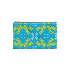 Abstract Pattern Geometric Backgrounds   Cosmetic Bag (small) by Eskimos