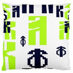 Abstract Pattern Geometric Backgrounds   Large Cushion Case (one Side) by Eskimos