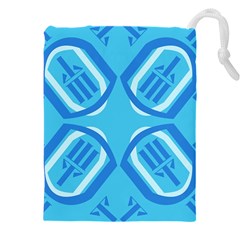Abstract Pattern Geometric Backgrounds   Drawstring Pouch (4xl) by Eskimos