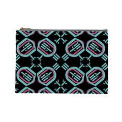 Abstract Pattern Geometric Backgrounds   Cosmetic Bag (large) by Eskimos