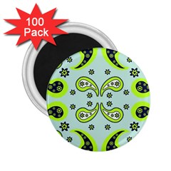 Floral pattern paisley style  2.25  Magnets (100 pack) 