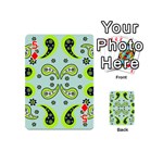 Floral pattern paisley style  Playing Cards 54 Designs (Mini) Front - Diamond5