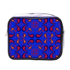 Floral Pattern Paisley Style  Mini Toiletries Bag (one Side) by Eskimos