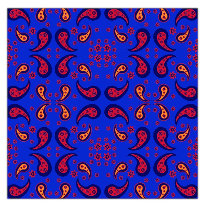 Floral pattern paisley style  Large Satin Scarf (Square)