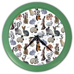 Funny Bunny Color Wall Clock by SychEva