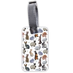 Funny Bunny Luggage Tag (two Sides) by SychEva