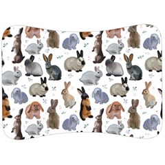 Funny Bunny Velour Seat Head Rest Cushion by SychEva