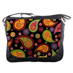 Paisley Pattern Design Messenger Bag by befabulous