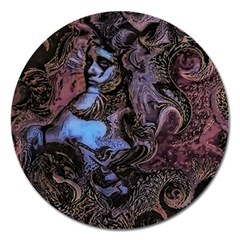 Boho Cthulu Magnet 5  (round) by MRNStudios