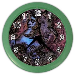 Boho Cthulu Color Wall Clock by MRNStudios