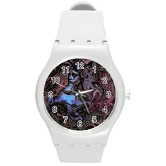 Boho Cthulu Round Plastic Sport Watch (m) by MRNStudios