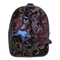 Boho Cthulu School Bag (xl) by MRNStudios