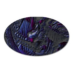 Braille Flow Oval Magnet by MRNStudios