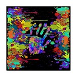 Crazy Multicolored Each Other Running Splashes Hand 1 Face Towel Front