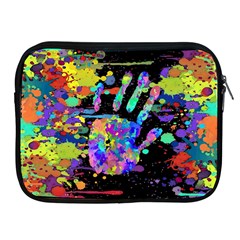 Crazy Multicolored Each Other Running Splashes Hand 1 Apple Ipad 2/3/4 Zipper Cases by EDDArt