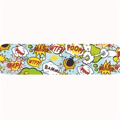 Comic Pow Bamm Boom Poof Wtf Pattern 1 Large Bar Mats by EDDArt