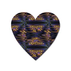 Abstract Art - Adjustable Angle Jagged 1 Heart Magnet by EDDArt