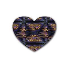 Abstract Art - Adjustable Angle Jagged 1 Rubber Coaster (heart)
