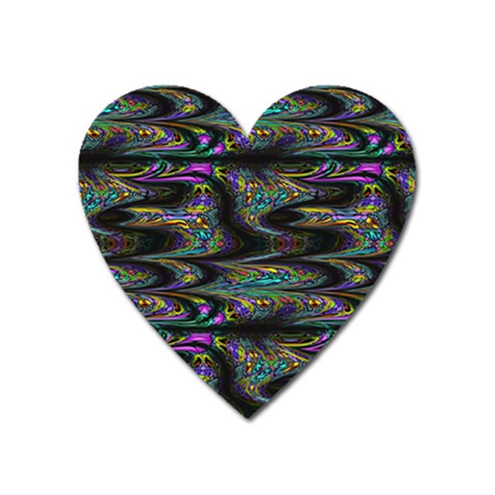 Abstract Art - Adjustable Angle Jagged 2 Heart Magnet