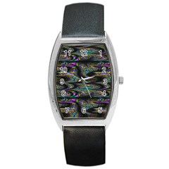 Abstract Art - Adjustable Angle Jagged 2 Barrel Style Metal Watch by EDDArt