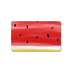 Painted Watermelon Pattern, Fruit Themed Apparel Magnet (name Card) by Casemiro