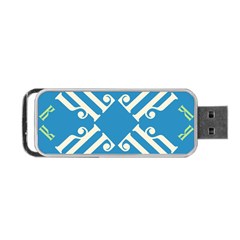 Abstract Pattern Geometric Backgrounds   Portable Usb Flash (one Side) by Eskimos