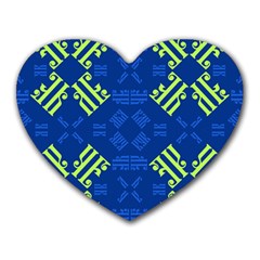 Abstract Pattern Geometric Backgrounds   Heart Mousepads by Eskimos