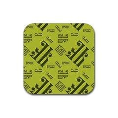 Abstract Pattern Geometric Backgrounds   Rubber Coaster (square) by Eskimos