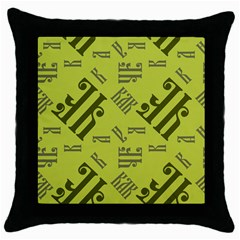 Abstract Pattern Geometric Backgrounds   Throw Pillow Case (black) by Eskimos