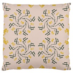 Abstract Pattern Geometric Backgrounds   Large Cushion Case (two Sides) by Eskimos