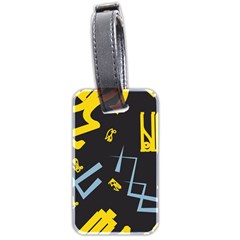 Abstract Pattern Geometric Backgrounds   Luggage Tag (two Sides) by Eskimos