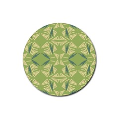 Abstract Pattern Geometric Backgrounds   Rubber Coaster (round) by Eskimos