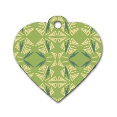 Abstract Pattern Geometric Backgrounds   Dog Tag Heart (two Sides) by Eskimos