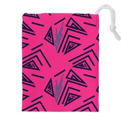 Abstract Pattern Geometric Backgrounds   Drawstring Pouch (5xl) by Eskimos