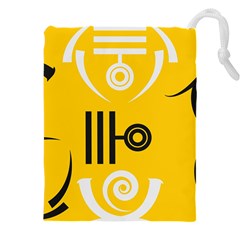 Abstract pattern geometric backgrounds   Drawstring Pouch (5XL)