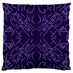 Abstract pattern geometric backgrounds   Large Flano Cushion Case (Two Sides)