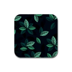 Foliage Rubber Square Coaster (4 pack)