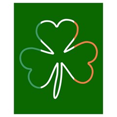 Shamrock Irish Clover St Patrick Drawstring Bag (small) by yoursparklingshop