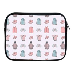 Pattern With Clothes For Newborns Apple Ipad 2/3/4 Zipper Cases