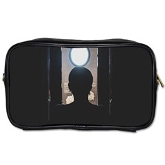 Woman Watching Window High Contrast Scene 2 Toiletries Bag (two Sides) by dflcprintsclothing